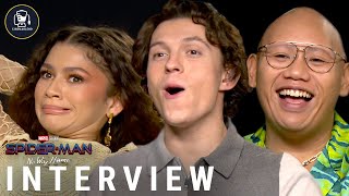 SpiderMan No Way Home Cast Interview [upl. by Favian231]