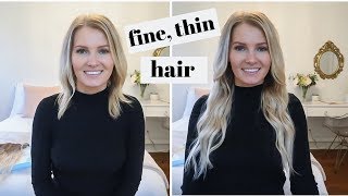 AMAZON hair extensions on fine thin hair [upl. by Anson398]