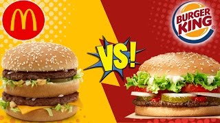 McDonalds Big Mac vs BK Whopper [upl. by Onifled]