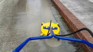 Pressure Washing Jet Washing  Concrete Driveway Cleaning with an 18quot Surface Cleaner [upl. by Nnovahs722]