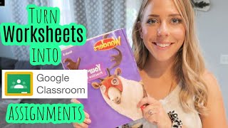 How to Make Any Worksheet Digital on Google Classroom [upl. by Naujud]