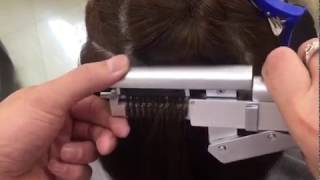 The latest high technology 6D hair extensions 6D hair machine [upl. by Oicnerual]