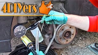 DIY How to Bleed Brakes Using a Vacuum Pump [upl. by Attelrak]