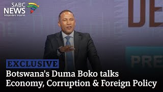 Exclusive  Botswanas Duma Boko talks Economy Corruption amp Foreign Policy [upl. by Ymmit]