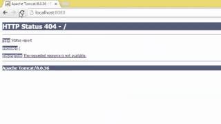 Apache Tomcat HTTP status 404 error [upl. by Selwyn20]