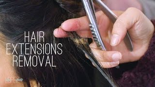 The Best Way to Remove Hair Extensions  Beauty with Courtney [upl. by Ylenats]