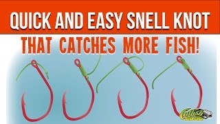 Snell Knot Quick and Easy Way Of Snelling A Hook [upl. by Romano]