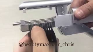 Tutorial of 6D Hair Extensions Machine Beautymax Hair [upl. by Foulk225]