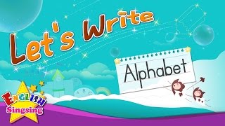 Lets Write  Alphabet A to Z  How to Write abc for kids [upl. by Lizzy]