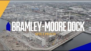 NEW STADIUM SITE UPDATE  Latest footage from BramleyMoore Dock [upl. by Ibocaj482]