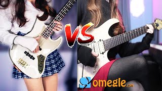 Bass VS Guitar Battle with TheDooo but we are GIRLS [upl. by Ijnek488]