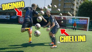 I2BOMBER vs CHIELLINI  Sfidiamo il Difensore della JUVENTUS [upl. by Alon212]