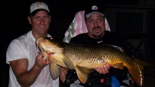 Big River Carp Caught Fishing in PA Kittanning Riverfront Park [upl. by Kcirdot436]