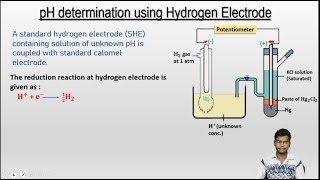 pH determination of solution using hydrogen electrode By coupling with calomel electrode [upl. by Norvan]