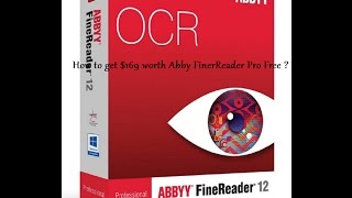 How to get Abbyy FineReader Pro for Free [upl. by Ymma]