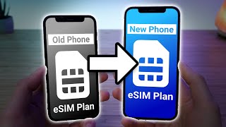 How to Transfer eSIM from one iPhone to Another [upl. by Erbua]