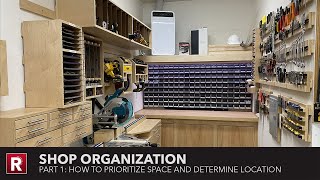 Shop Organization  Part 1 How To Prioritize Space and Determine Location [upl. by Hollyanne]