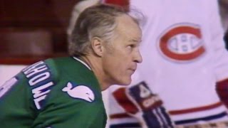 Memories Gordie Howe scores his final playoff goal [upl. by Riatsila735]