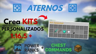 ATERNOS  CONFIGURA KITS PERSONALIZADOS CON ESSENTIALS MINECRAFT 2021  1165 [upl. by Normie782]