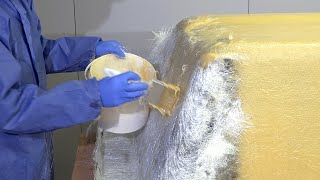 How to Laminate Large Composite Fibreglass Moulds [upl. by Elleirad830]