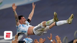 Lionel Messi finally wins Copa America Argentina wanted it for him  Alejandro Moreno  ESPN FC [upl. by Riane]