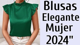 BLUSAS ESTILOS ELEGANTES 2024  IDEAS MODERNAS BLUSAS [upl. by Anatnahs]