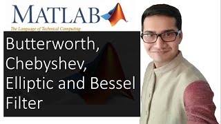 Butterworth Chebyshev Elliptic and Bessel Filter  Implementation in MATLAB [upl. by Eniamirt578]