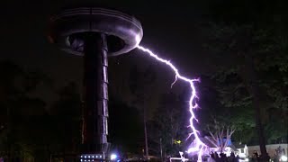 3 Million Volt Test at Teslas Wardenclyffe Tower [upl. by Vinaya]