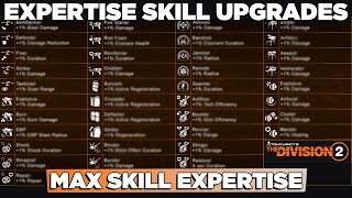 The Division 2  Full Expertise Skills Upgrades  Max Skill Expertise  Tip amp Tricks  PurePrime [upl. by Inoliel910]