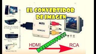 CONVERTIDOR HDMI A RCA  REVIEW 2024 [upl. by Grizel778]