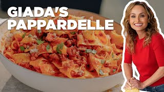 Giadas Pappardelle Pasta with Sausage Ragu  Giada Entertains  Food Network [upl. by Ayanat780]