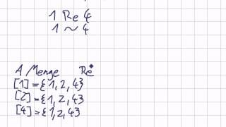 Mathematik für Informatik Studenten 25  Mengenlehre  Äquivalenzklasse [upl. by Stclair139]