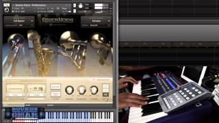 Native Instruments Session Horns review  SoundsAndGear [upl. by Azarcon]