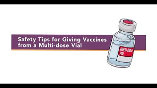 MultiDose Vaccine Vial Injection Safety Tips [upl. by Rramaj]