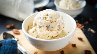 Butter Pecan Keto Ice Cream Made In A Mason Jar amp Just 2 Carbs [upl. by Nali]