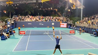 Eubanks vs Evans Miami R2 Court Level View Highlights 4K 60fps 2024 [upl. by Apeed]