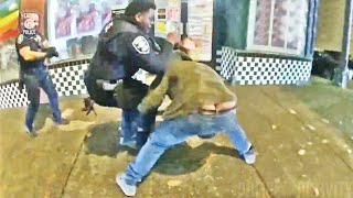 Assault Suspect Fights Seattle Officers During Arrest [upl. by Eberle]