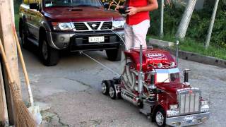 TruckModel Peterbilt 359 RC 14 Nissan Patrol vs Peterbiltmp4 [upl. by Dicky]