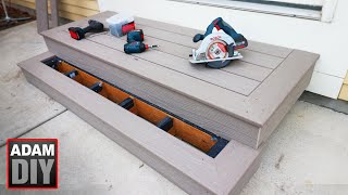 How to Build Porch Steps  Composite Decking [upl. by Ragnar635]