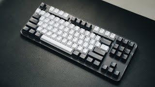 Minimal Black amp White Mechanical Keyboard  iQunix S87 [upl. by Nnahsal46]