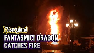 Fantasmic Dragon Catches Fire at Disneyland [upl. by Katzir6]