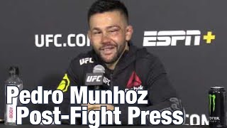 Pedro Munhoz feels like he beat Frankie Edgar but isn’t calling for a rematch [upl. by Nert]