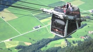 Stanserhorn Funicular amp Cabrio Cable Car [upl. by Ellehcar]