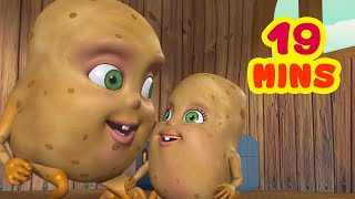 Aloo Kachaloo Beta Kahan Gaye The and much more  Hindi Rhymes collection for kids  Infobells [upl. by Spalding128]