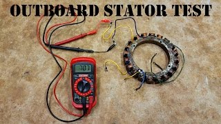 How To Test An Outboard Stator  The EASY Way [upl. by Ialokin]