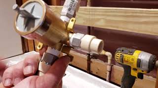 Delta shower valve backset install explained [upl. by Ariahaj873]