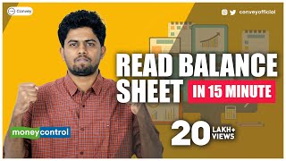 How to Read Balance Sheet on Moneycontrol Hindi Part 1 [upl. by Dorran]