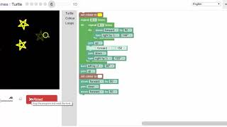 Blockly Games  Turtle  Level 6 [upl. by Cordey]