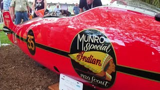 Burt Munros Worlds Fastest Indian 1967 Land Speed Record Breaking Bike Started Up [upl. by Beal]