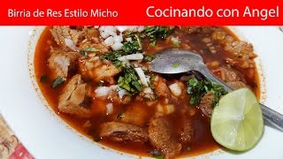 Birria de Res Estilo Michoacán  Recetas deliciosas [upl. by Pimbley]